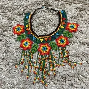 huichol Jewelry Huichol Art Mexican Handmade Womens Chaquira